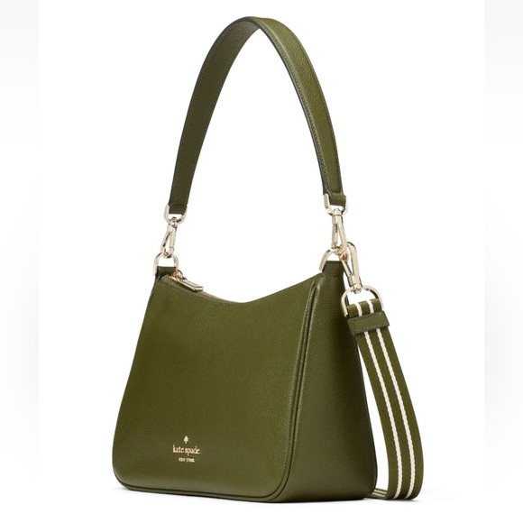 New Kate Spade Rosie Shoulder Bag Pebbled Leather Enchanted Green - Picture 2 of 5